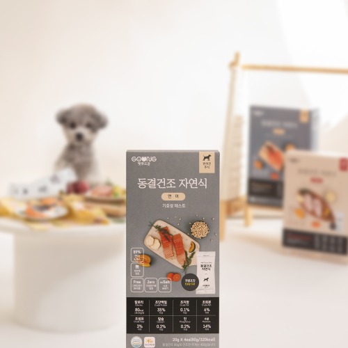 펫푸드궁 동결건조 자연식 연어 DOG 기호성 테스트 (20gX4개입)